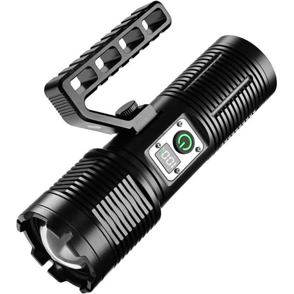 Flashlight, High Powered 13500 Lumens Super Bright Tactical Flashlight, USB Rechargeable Flashlight with COB Light, 11 Modes Zoomable Waterproof Flash Lights for Emergency, Outdoor, Home, Camping