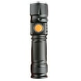 thumbnail image 1 of Flashlight Portable LED Light USB Rechargeable Aluminum Alloy Strong Light with 18650 Battery 3 Modes for Outdoor Camping Black, 1 of 8