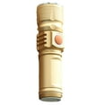 thumbnail image 1 of Flashlight Portable LED Light USB Rechargeable Aluminum Alloy Strong Light with 18650 Battery 3 Modes for Outdoor Camping Gold, 1 of 8
