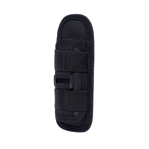 Flashlight Pouch Holster Rotatable Flashlight Holder Belt Clip Torch Carry Case With 360°Carabiner Reel Clip