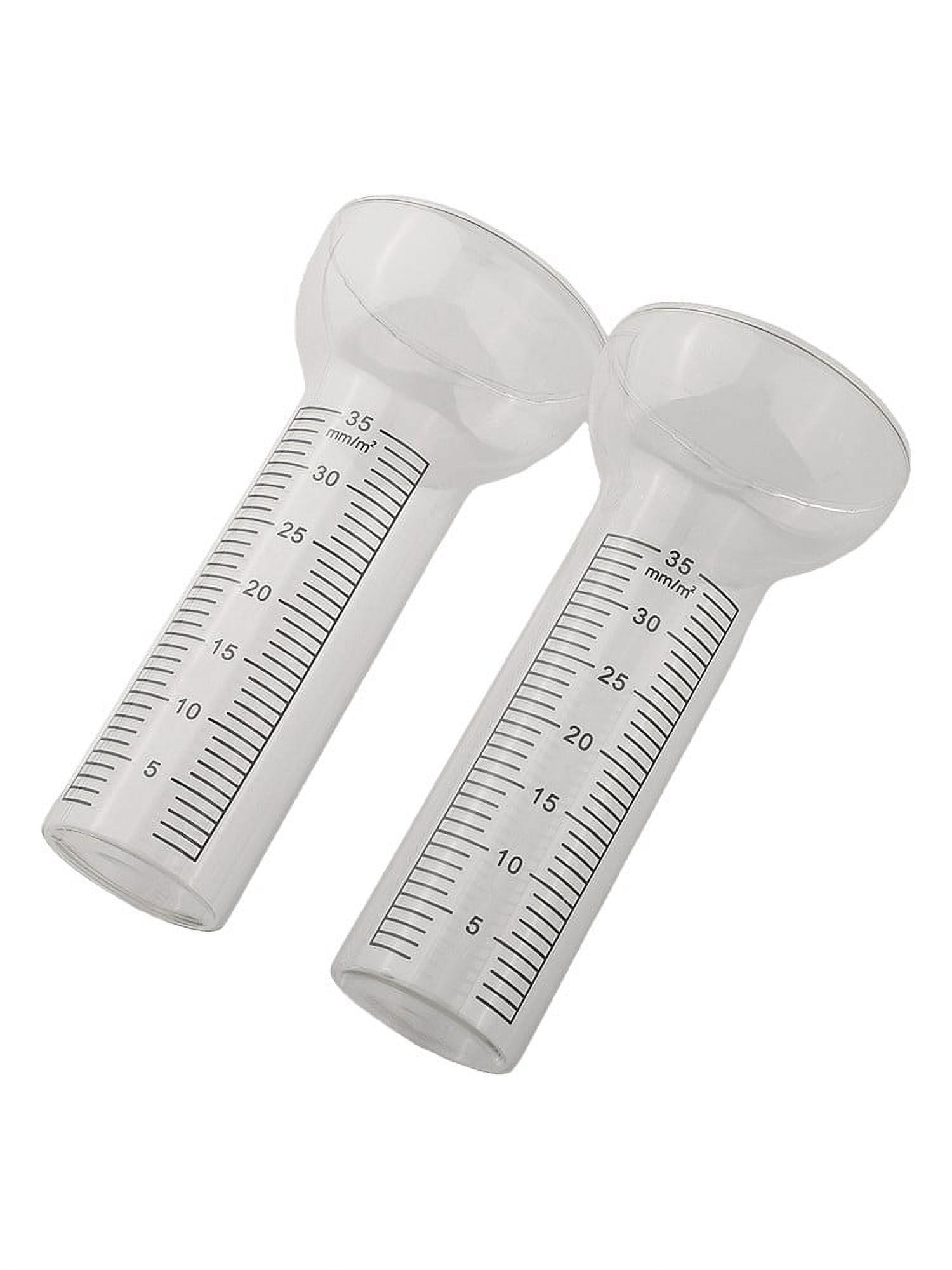 Flashlight Rain Gauge Glass Rain Gauge Rain Gauge Rain Gauge Weatherproof Glass Transparent 2Pcs 4.5X17Cm For Outdoor Conditions