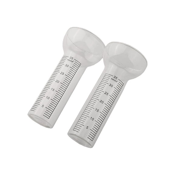 Flashlight Rain Gauge Glass Rain Gauge Rain Gauge Rain Gauge Weatherproof Glass Transparent 2Pcs 4.5X17Cm For Outdoor Conditions