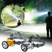 Flashlight Rechargeable Clearance LED Red Blue And White Strong Light Headlights Digital Display Hat Clip Lights Outdoor Night Running Long Headlights