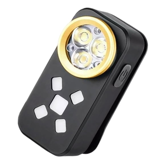 Flashlight Rechargeable Clip-On Light, Mini Pocket Flashlight, Magnetic Small Flat Flashlight for Camping, Repairing, Signaling