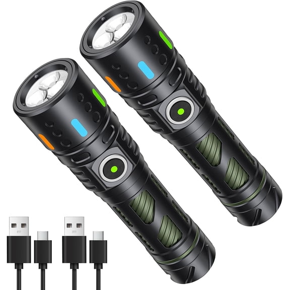 Flashlight Rechargeable, Super Bright Small LED Flashlight, 2H Fast Charging, Cool Gadgets Stress Relief Sensory Items for Men Anxiety