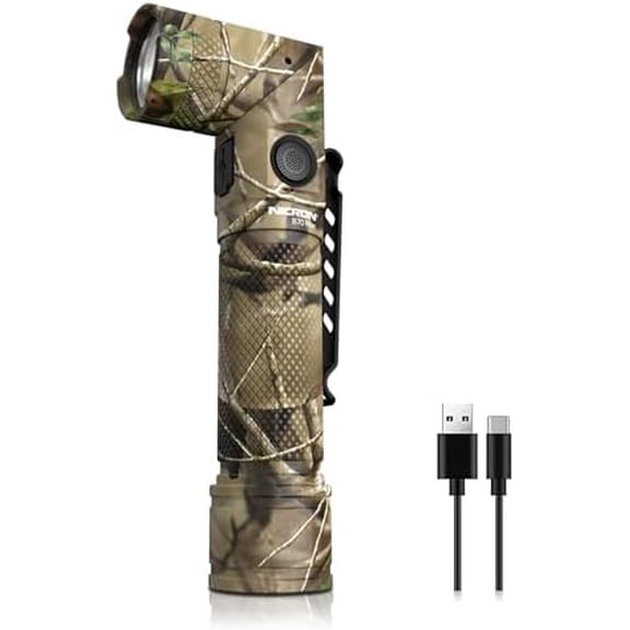 Flashlight, Rechargeable Twist Flashlight B70 Max 3500 Lumen LED Flashlight 5-Color Light 90 Degree Clamp with 360 Rotary Clip Waterproof$$Tools & Hardware Other