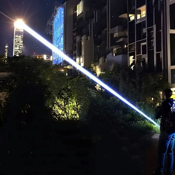 Flashlight, Strong Light, Large Capacity, Rechargeable Zoom, Long Beam, Super Bright Home Portable Spotlight Outdoor Emergency Light