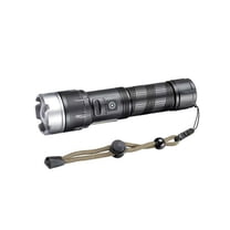 Flashlight Telescopic Strong Light XHP70 LED with Side COB Light Rechargeable Long Range Searchlight for Outdoor Use
