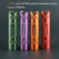 thumbnail image 1 of Flashlight Torch Convoy S21A with SST40 S2+ Plus 21700 Version Flash Light Green Purple Orange Red Camping Fishing Lanterna LED ,Powerful and Stable Light, 1 of 6