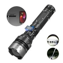 Flashlight (Zoomable),2025 The Ultimate Survival Flashlight, USB Rechargeable Waterproof Handheld Flashlights High Strong Light Flashlight Outdoor-bright Long-range Telescopic,with LED Digital