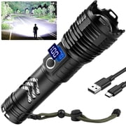 Rechargeable Flashlight, 990,000 Lumens,USB Rechargeable Waterproof,Super Bright XHP70.2 Handheld Flashlight,Zoomable Torch for Hiking Camping deal from Walmart