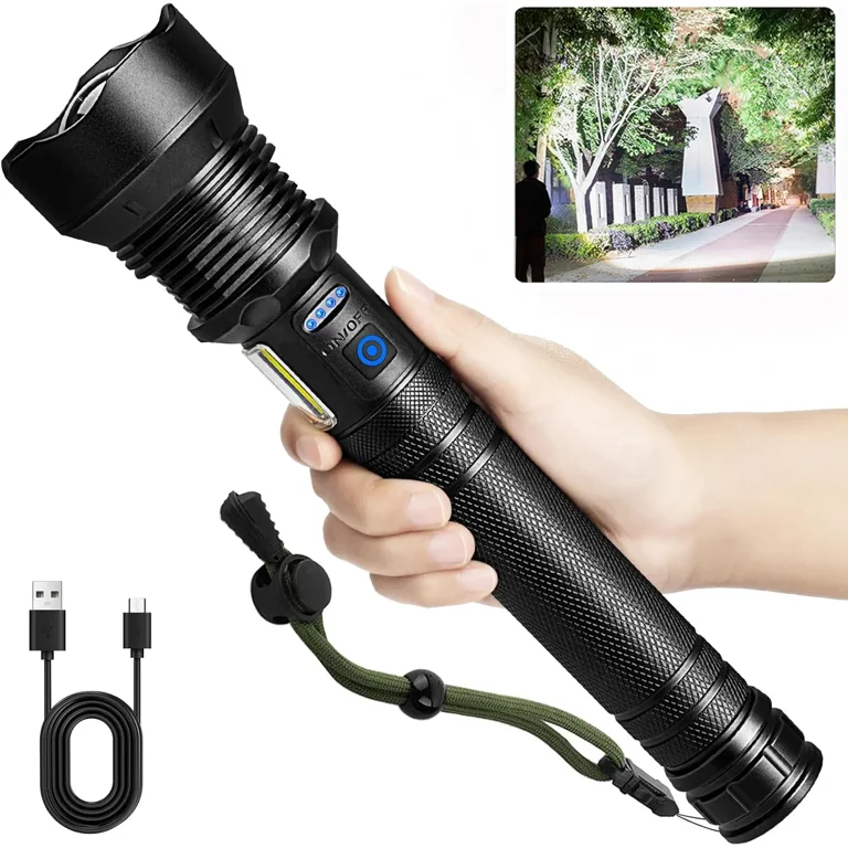 bercol rechargeable led flashlight Flashlights High Lumens, 90000 Lumens Super Bright Flash Light, 5 Modes, IPX5 Waterproof Handheld Flash Light for Home, Emergencies, Camping BERCOL Rechargeable LED Flashlights High