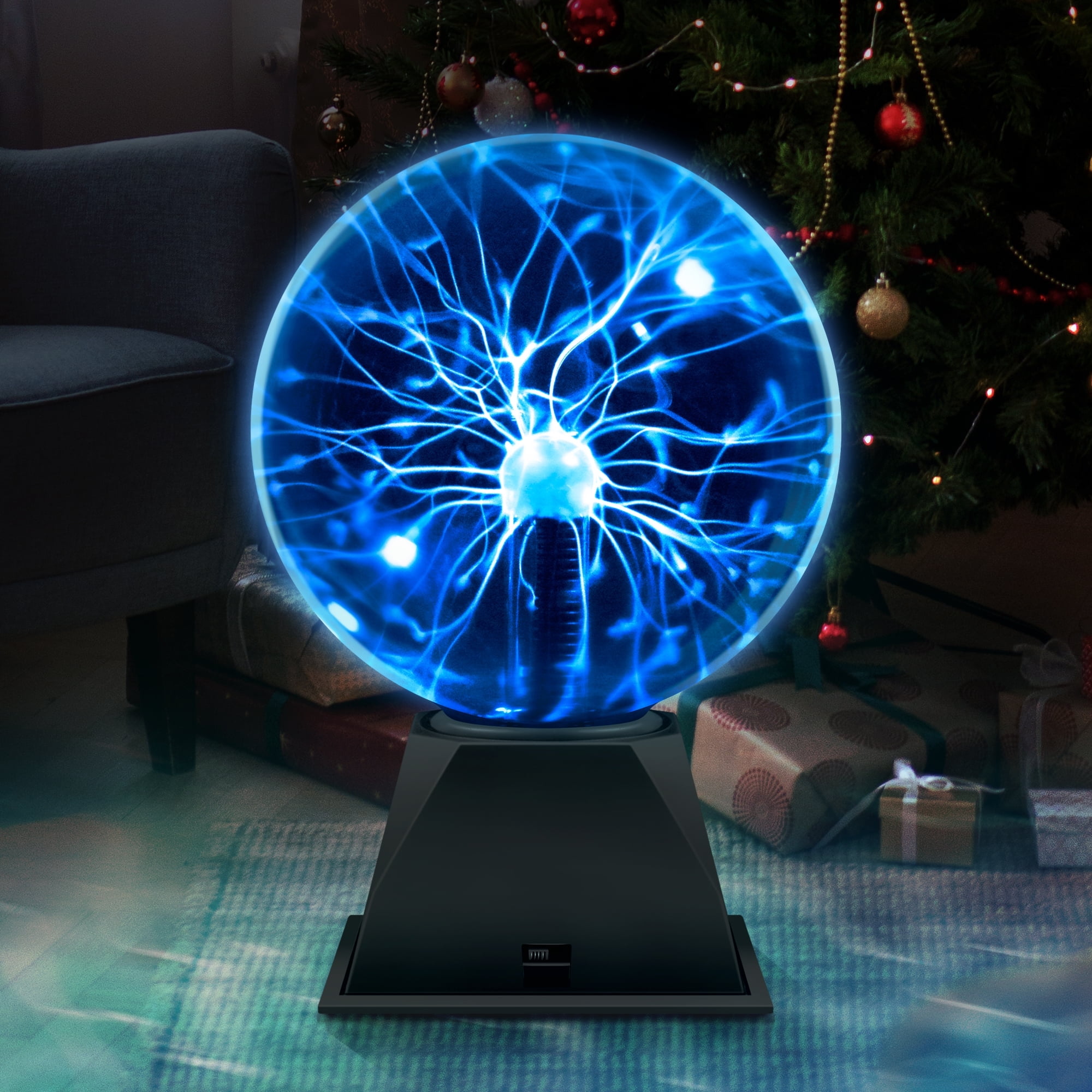 6 inch Plasma Ball Lamp, Touch & Sound Sensitive, Nebula Lightning