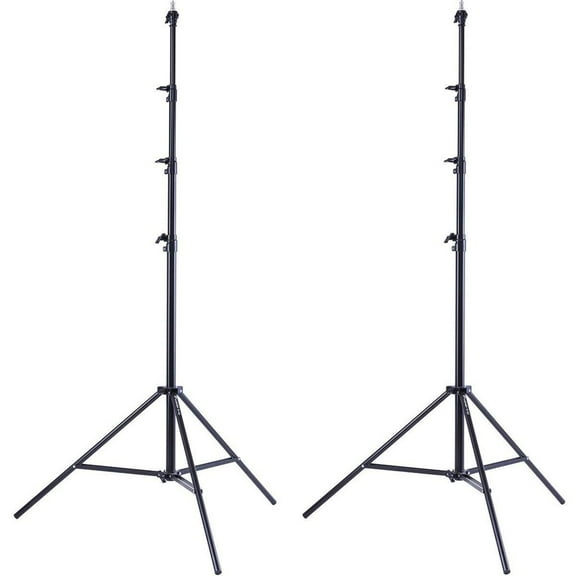 Flashpoint 13' Pro Air-Cushioned Heavy-Duty Light Stand V2, Black, 2-Pack