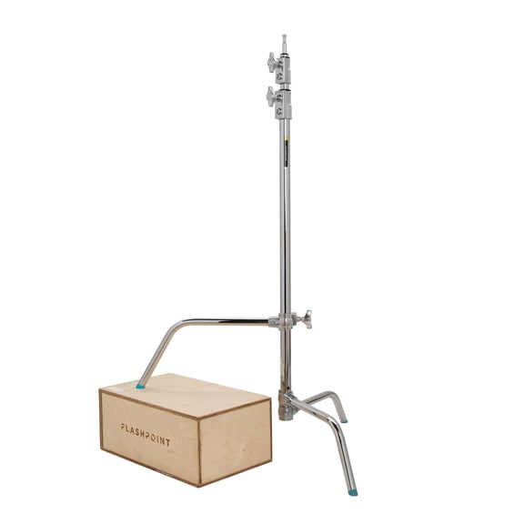 Flashpoint 40" Quick Sliding Leg C-Stand Kit with 2.5" Grip Head & 40" Grip Arm (Chrome)