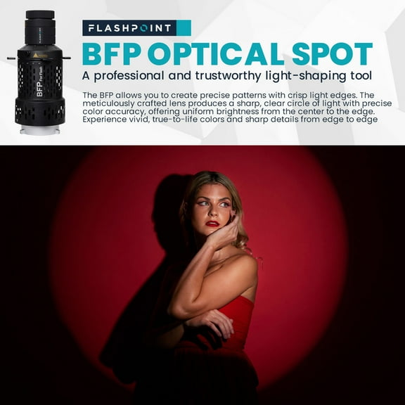 Flashpoint BFP Optical Spot for Flash With Innovative 360 Rotatable Design, Bowens Mount