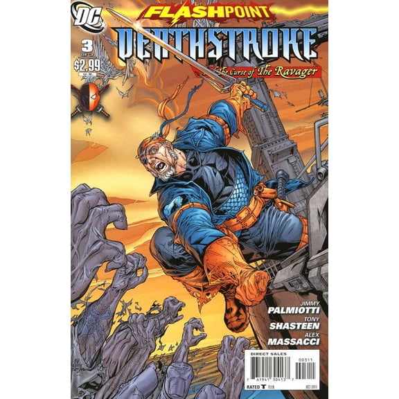 Flashpoint: Deathstroke And the Curse of the Ravager #3 VF ; DC Comic Book