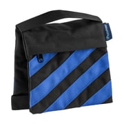 Flashpoint Empty Saddle Sandbag, Water-Resistant Cordura Nylon - 5 lb Capacity, Blue & Black Stripes