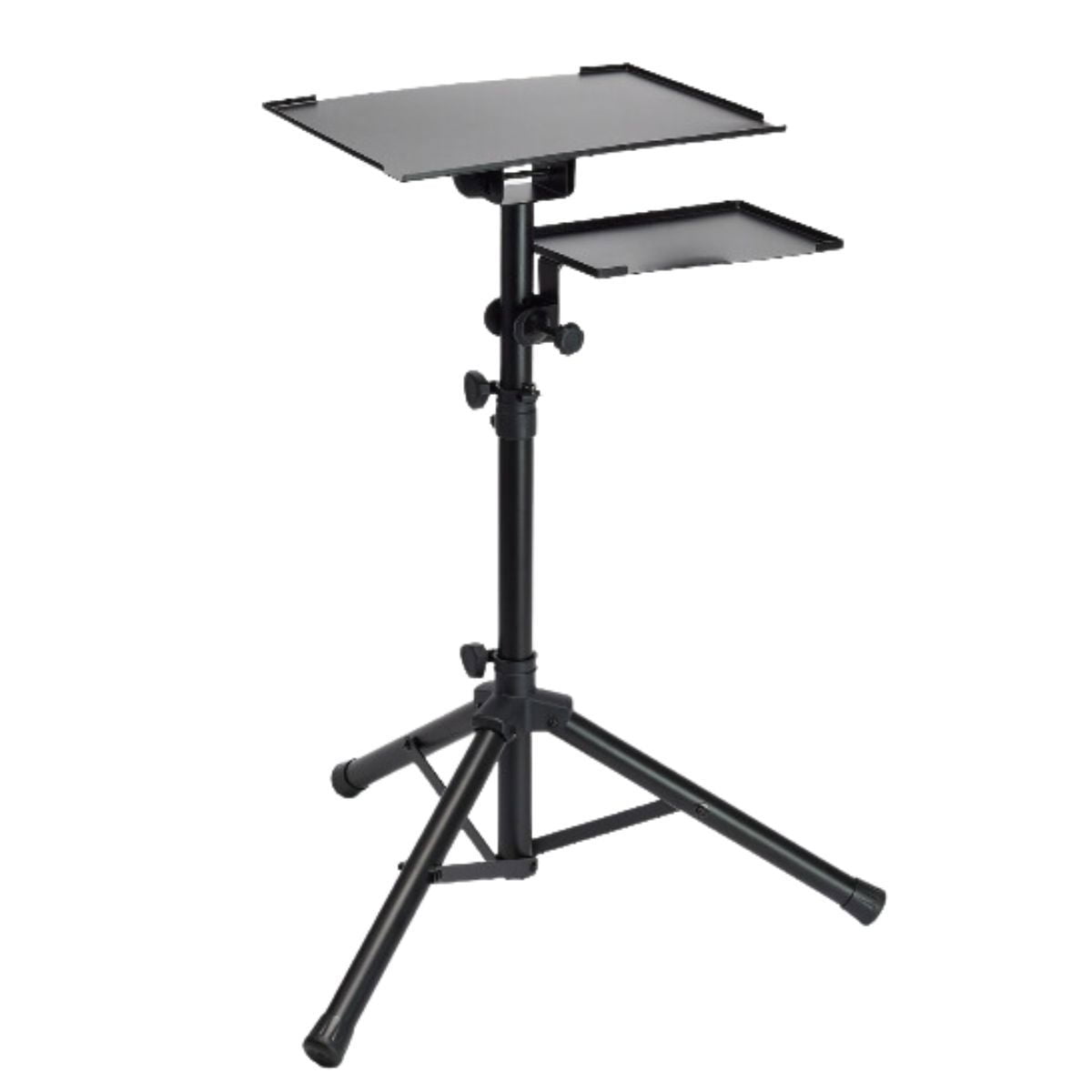 Flashpoint Projector Laptop Tripod Stand, Adjustable FoldableHeight, DJ Gear Holder, Perfect for Office, Home, Stage, Studio Equipment