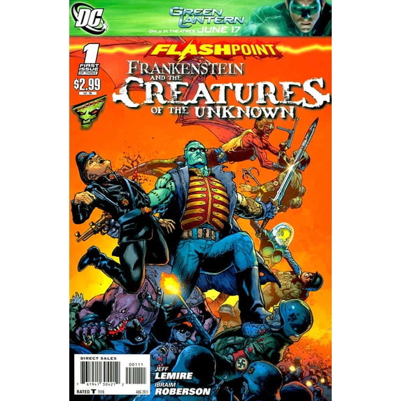 Flashpoint: Frankenstein And the Creatures of the Unknown #1 VF ; DC Comic Book