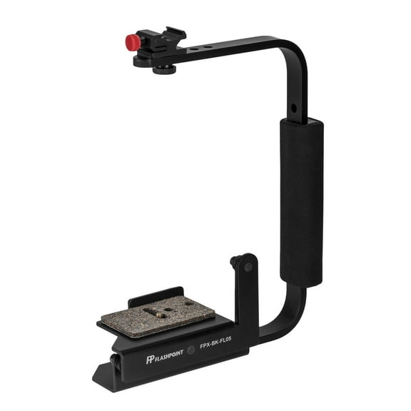 Flashpoint Rotating Camera Flip-Flash Bracket with Integrated Anti Twist Plate