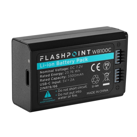 Flashpoint WB100 23.76Wh 7.2V 3300mAh Lithium-ion Battery Pack for XPLOR 100 Pro II Monolight