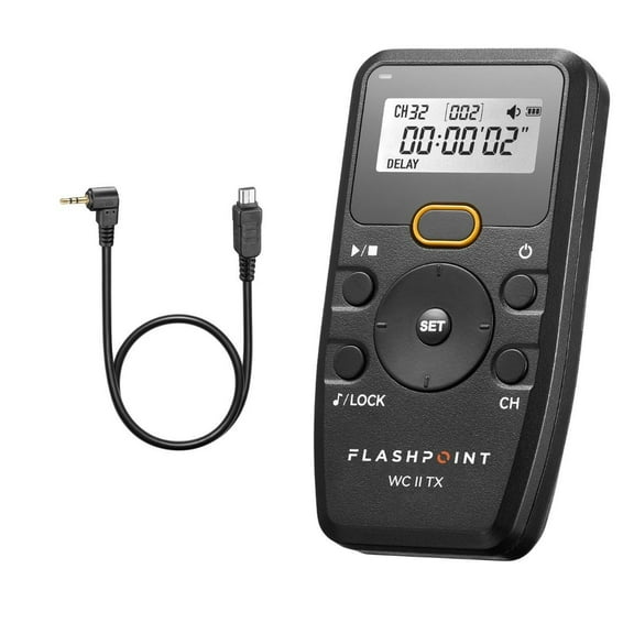 Flashpoint Wave Commander II Remote Shutter Release Transmitter with Cable for Select Olympus Cameras, Godox TR-OP12