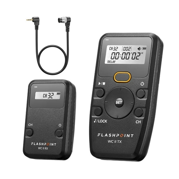 Flashpoint Wave Commander II Wireless Remote Shutter Release Kit for Nikon Cameras with 10-Pin, Godox TR-N1