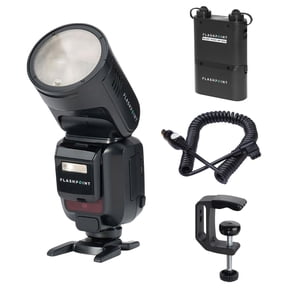 Flashpoint X100 TTL R2 On Camera Li-on Round Head Flash For Olympus/Panasonic, With BP-960 Power Pack