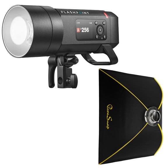 Flashpoint XPLOR 400 PRO II TTL R2 400Ws All-in-One Outdoor Flash, with ParaSnap 24x34" Rectangle Softbox