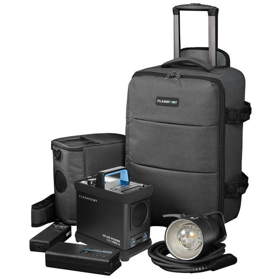 Flashpoint XPLOR Power 1200 Pro R2 TTL Flash and Pack Kit With High-Capacity Battery 36V, 5200mAh (Godox AD1200 Pro)