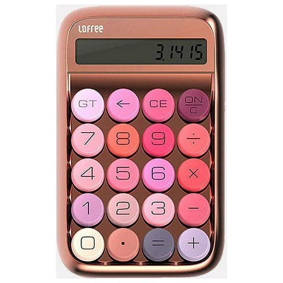 Flashquark Lofree Mechanical Switch Calculator Rose Gold, Gateron Blue Switches