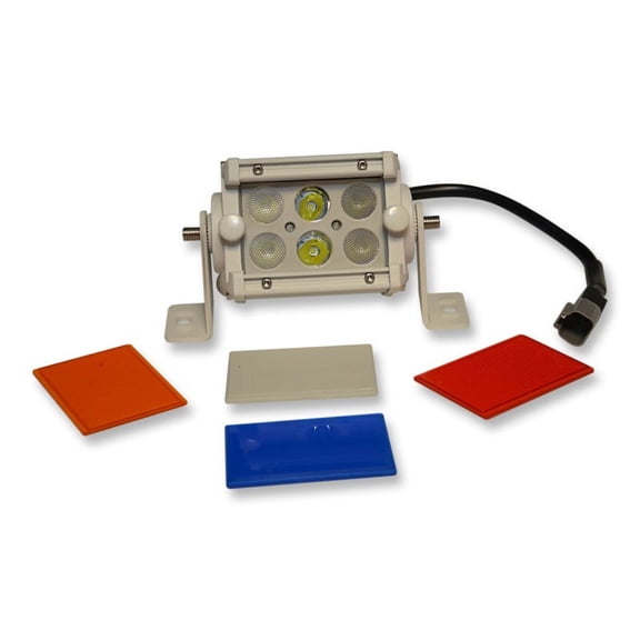 Flashtech 4 Inch LED Off Road Light Bar Combo Driving Fog Light Colored Lens Cover - Amber