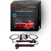 Flashtech Blue Angel Eye LED Fog Light Halo kit for 2010-2013 Chevrolet Camaro Fog Lights