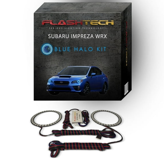 Flashtech Blue Angel Eye LED Headlight Halo kit for 2015-2018 Subaru Impreza Headlights