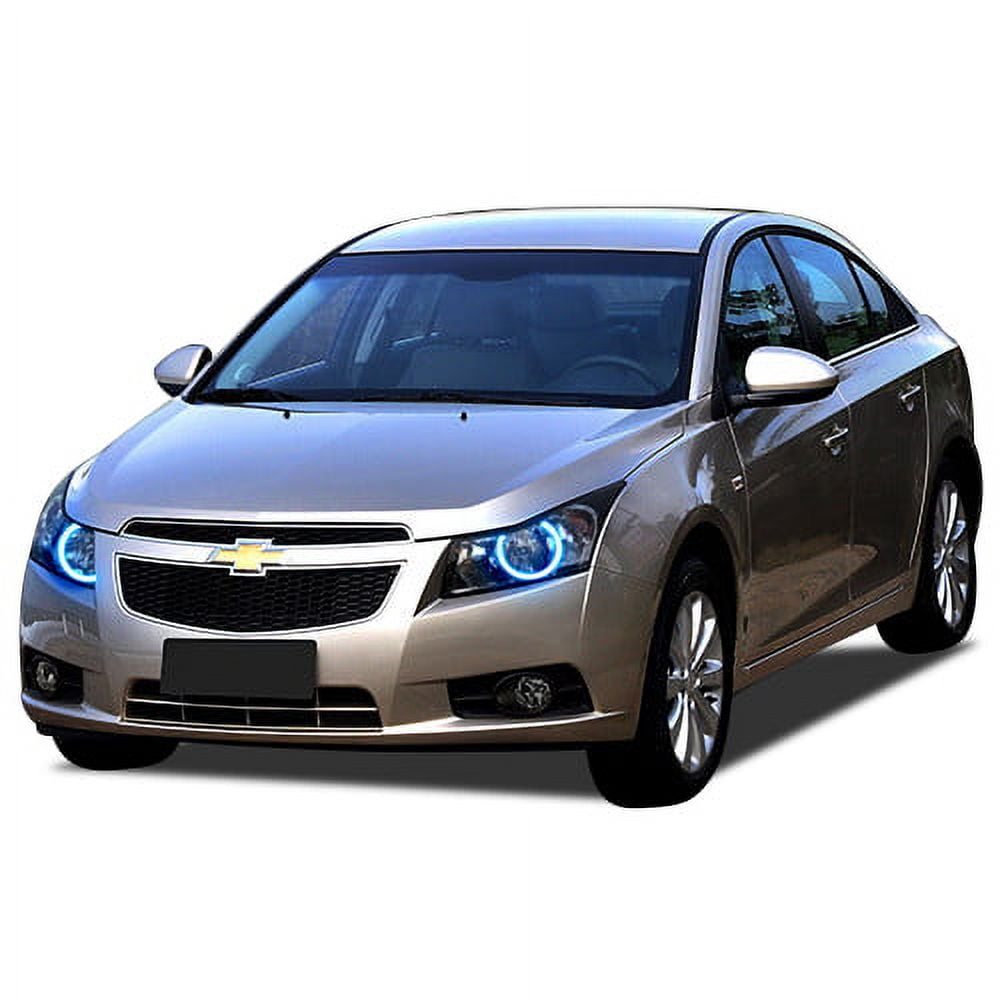 Flashtech Blue LED Halo Ring Headlight Kit for Chevrolet Cruze 11 15