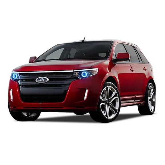 Flashtech Blue LED Halo Ring Headlight Kit for Ford Edge 11-14