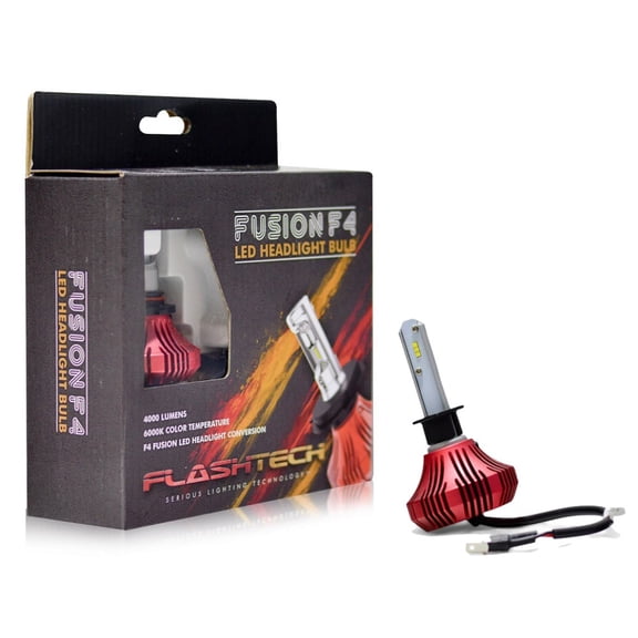 Flashtech F4 LED Headlight and Fog Light Bulbs 42W 8000LM 6000K Cool White – H1 Conversion Kit