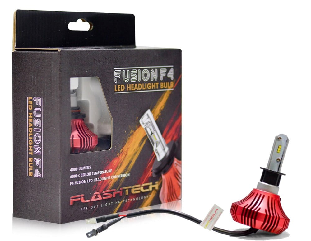 Flashtech F4 LED Headlight and Fog Light Bulbs 42W 8000LM 6000K Cool ...