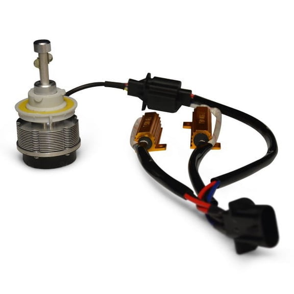 Flashtech H13 Universal Dual Beam Wiring Relay HID Harness with Anti-Flicker 50W Load Resistor