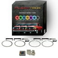 thumbnail image 1 of Flashtech RGB Angel Eye LED Halo kit with IR Remote for 06-08 Dodge Ram 1500 Headlights, 1 of 11