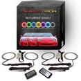 thumbnail image 1 of Flashtech RGB Angel Eye LED Halo kit with RF Remote for 94-98 Mitsubishi 3000GT Headlights, 1 of 11