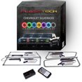 thumbnail image 1 of Flashtech RGB Multi Color Bluetooth LED Halo kit for 03-06 Chevrolet Silverado Headlights, 1 of 11