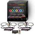 thumbnail image 1 of Flashtech RGB Multi Color LED Halo kit with RF Remote for 2007-2012 GMC Acadia Headlights, 1 of 7