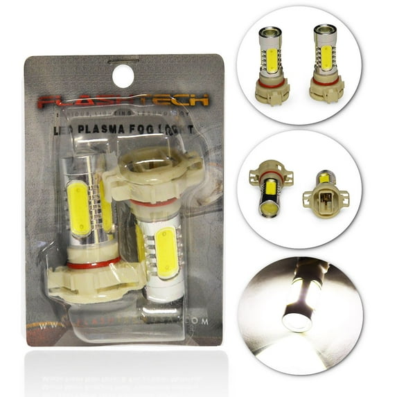 Flashtech Super Bright High Power LED Fog Light Bulbs for Fog Light Lamps Replacement, Xenon White, 5202