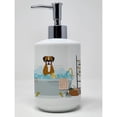 thumbnail image 1 of Flashy Fawn Boxer in Bathtub Ceramic Soap Dispenser, 1 of 4