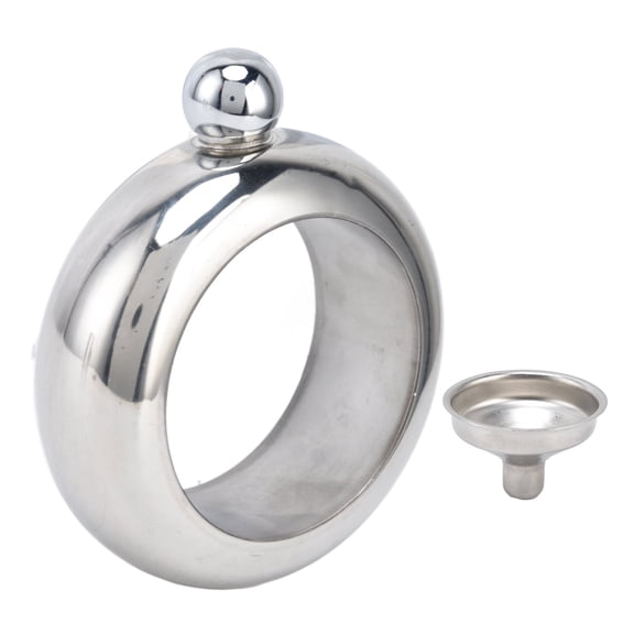 Flask Bangle Bracelet, Liquor Flasks Bracelets Stainless Steel 100ml Non Rust For Bars