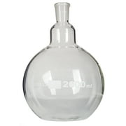 Flask Boiling, Flat-Bottom, 24/40 Ground Glass Joint, 2000ml capacity