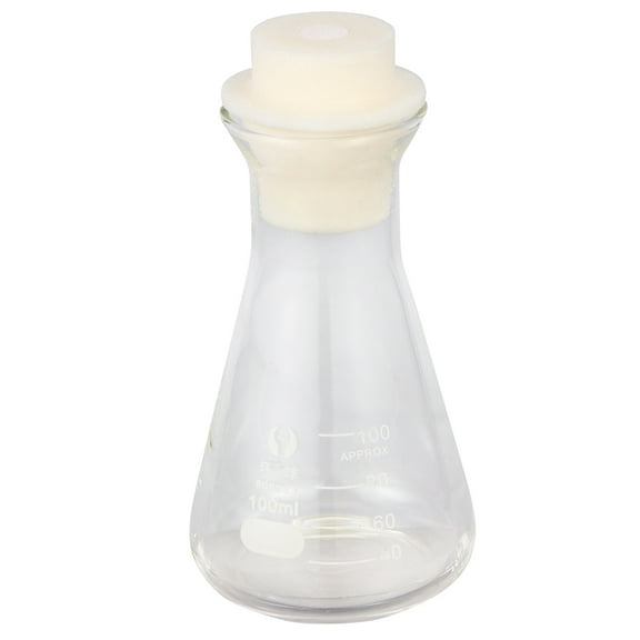 Flask Erlenmeyer Conical Laboratory Chemistry Flasks Glassware Beaker Mouth 1000Ml Wide Set 50Ml Students Graduated