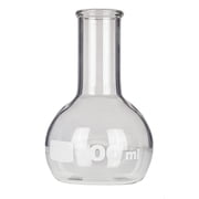 Flask, Flat-Bottom Florence Boiling Flask, Standard Neck, 100ml capacity. Made from Borosilicate Glass. A good fit for any laboratory, science classroom, or homeschool.